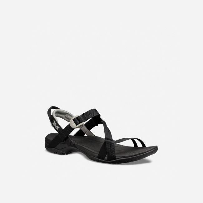 Black Teva Sirra Women's Sandals | WTKLI48