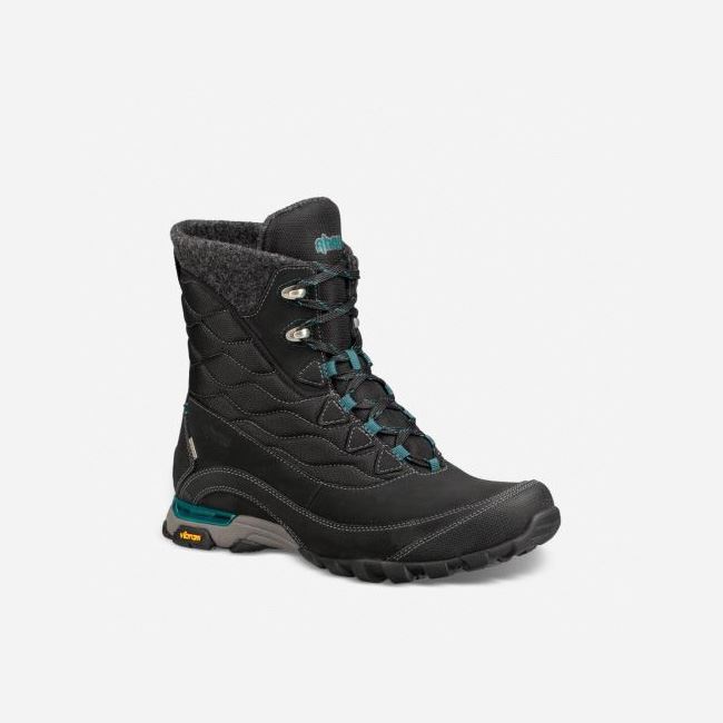 Black Teva Sugarfrost Insulated Waterproof Women's Lace Ups | LVNAE00