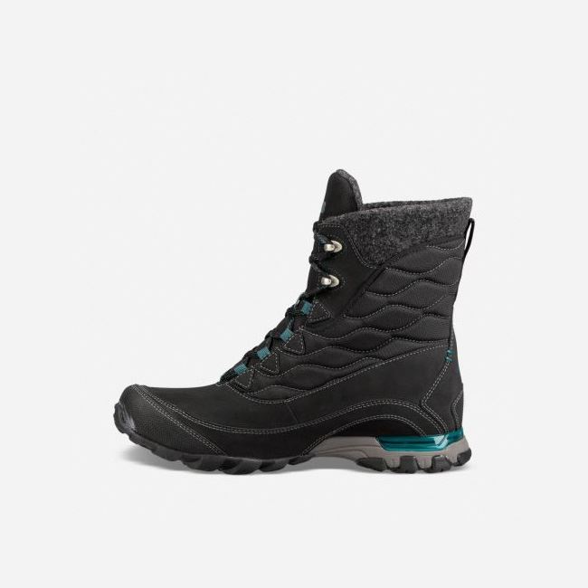 Black Teva Sugarfrost Insulated Waterproof Women's Lace Ups | LVNAE00