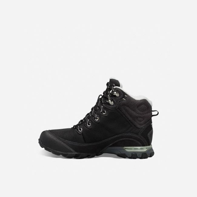 Black Teva Sugarpine Mid WP Women's Boots | 7VL2MEY