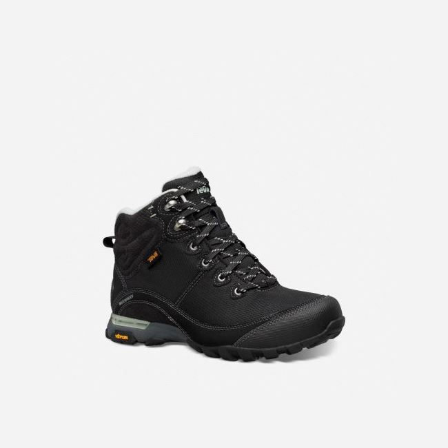 Black Teva Sugarpine Mid WP Women's Hiking Boots | 9T4UYPW