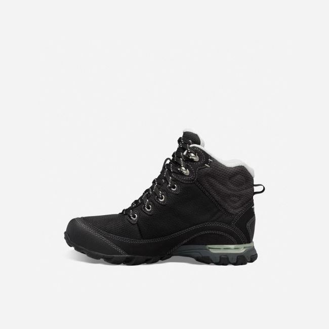 Black Teva Sugarpine Mid WP Women's Hiking Boots | 9T4UYPW