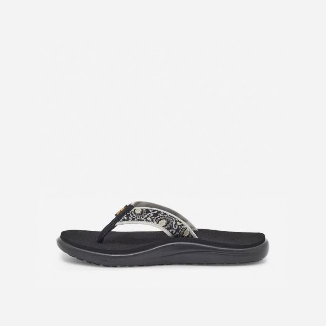 Black Teva Voya Flip Women's Flip Flops | FMREATW