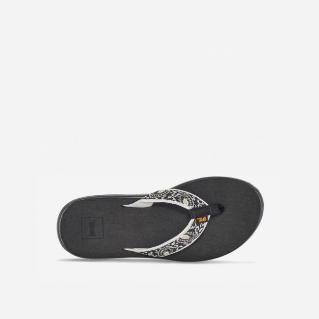 Black Teva Voya Flip Women's Flip Flops | FMREATW