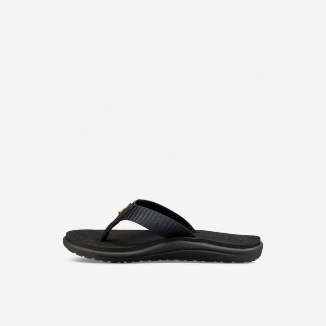 Black Teva Voya Flip Women's Flip Flops | J4HF10R