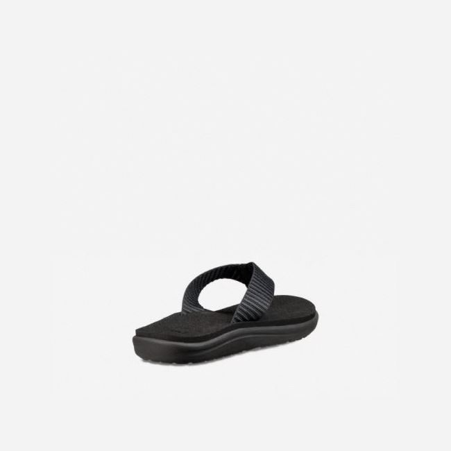 Black Teva Voya Flip Women's Sandals | PJJSAFT