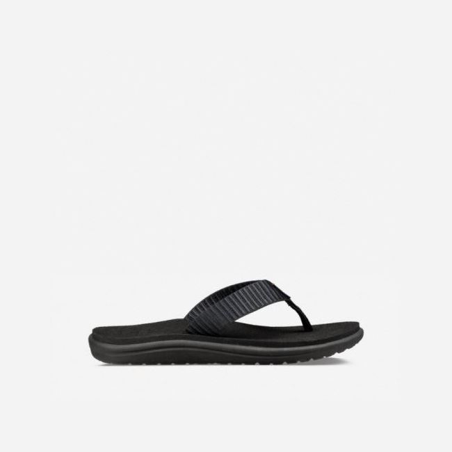 Black Teva Voya Flip Women\'s Sandals | PJJSAFT