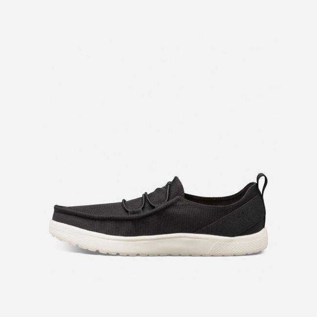 Black Teva Voya Lace Men's Slip Ons | 81EQMN4