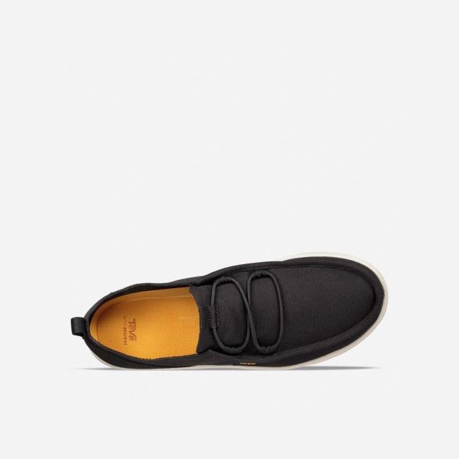 Black Teva Voya Lace Men's Slip Ons | 81EQMN4