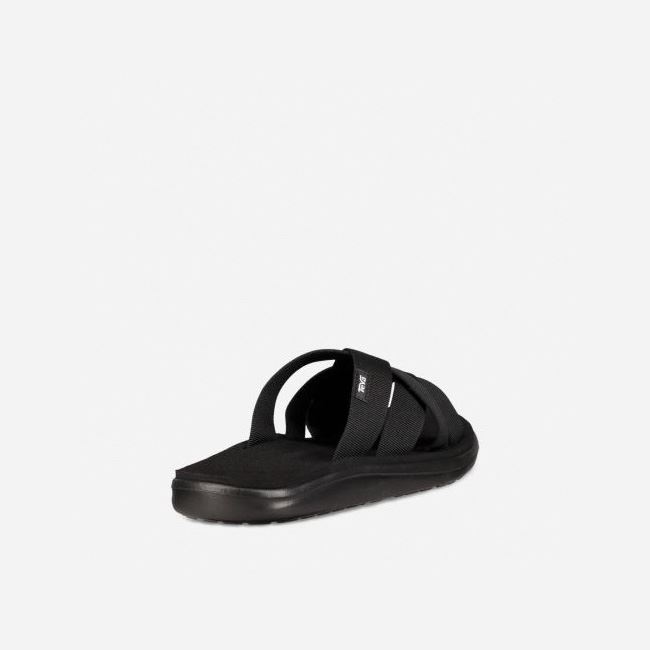 Black Teva Voya Slide Men's Sandals | NYYCT7Q