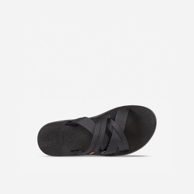 Black Teva Voya Slide Women's Sandals | FUFF3M4