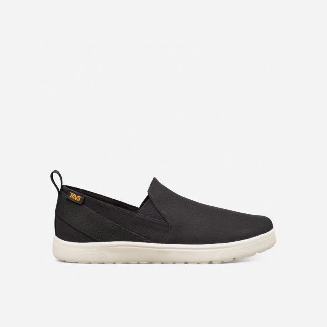 Black Teva Voya Slip On Men\'s Slip Ons | GYEDLP0