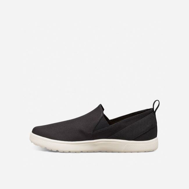 Black Teva Voya Slip On Men's Sneakers | WOR4USD