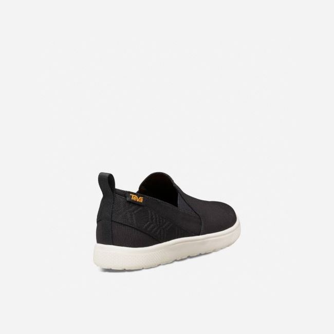 Black Teva Voya Slip On Men's Sneakers | WOR4USD