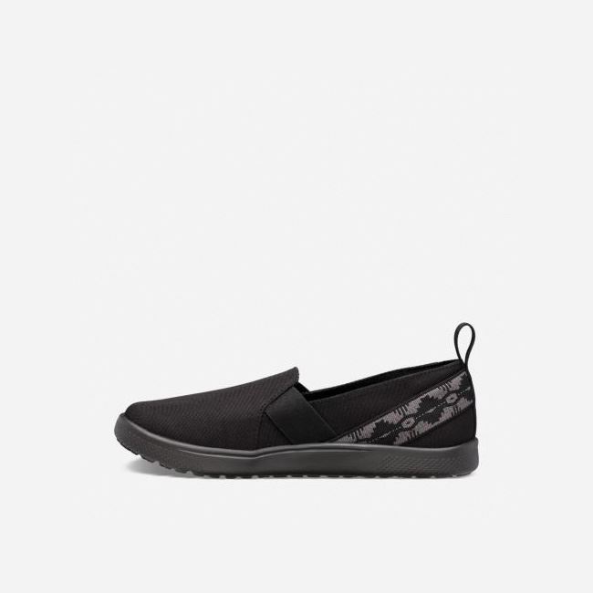 Black Teva Voya Slip On Women's Slip Ons | 8FATGU4