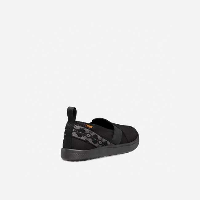 Black Teva Voya Slip On Women's Slip Ons | 8FATGU4