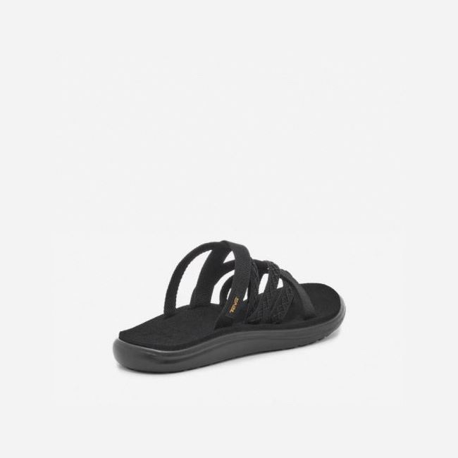 Black Teva Voya Zillesa Women's Flip Flops | K00HM14