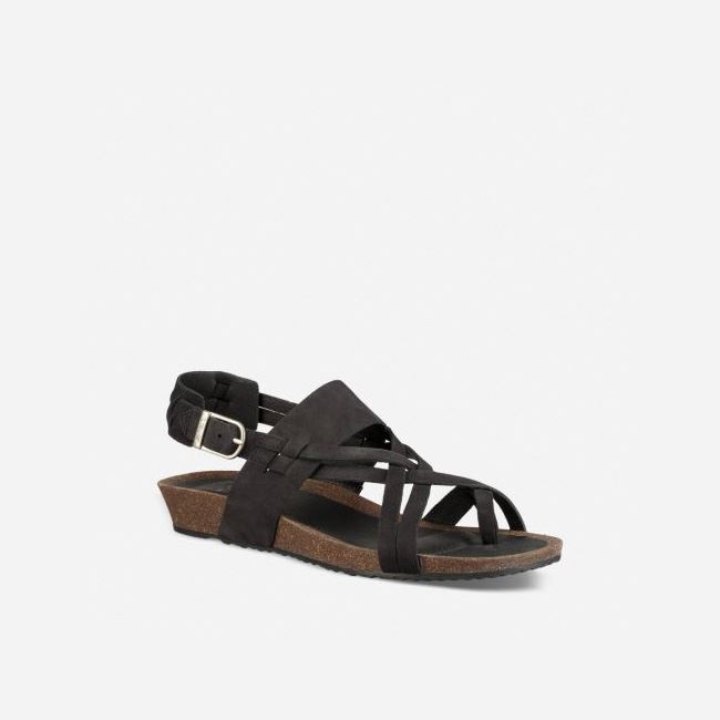 Black Teva Ysidro Extension Women's Sandals | HQHQ526