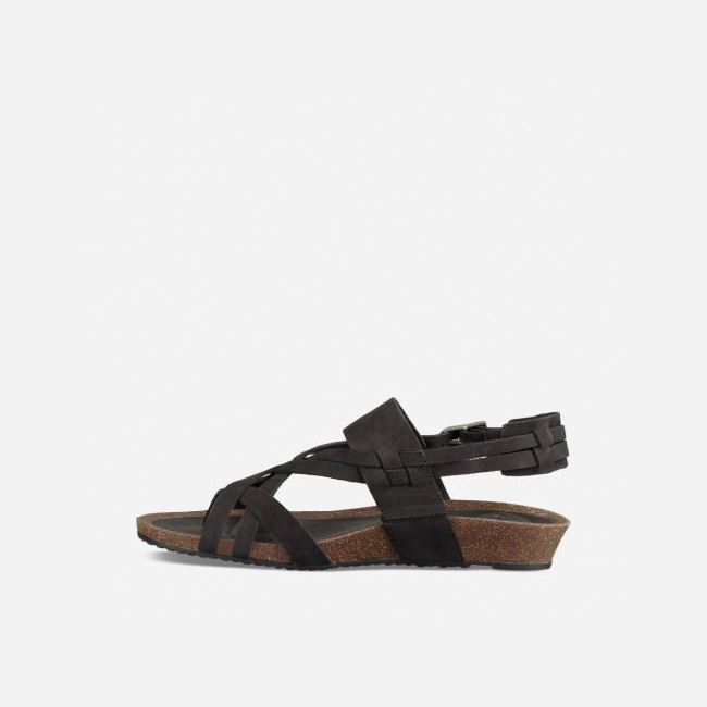 Black Teva Ysidro Extension Women's Sandals | HQHQ526