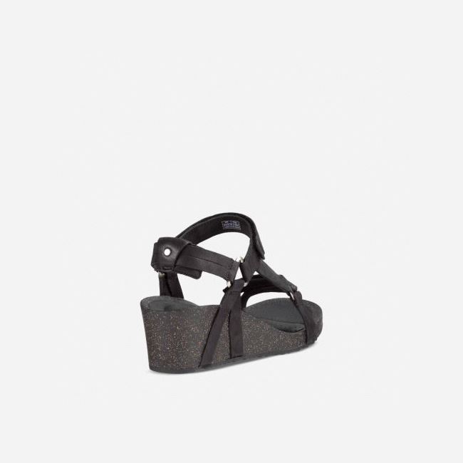 Black Teva Ysidro Universal Wedge Women's Sandals | CFVJSKJ