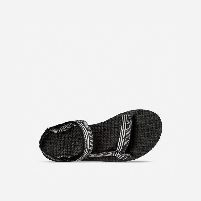 Black / White Teva Original Universal Women's Sandals | PC8LVIJ