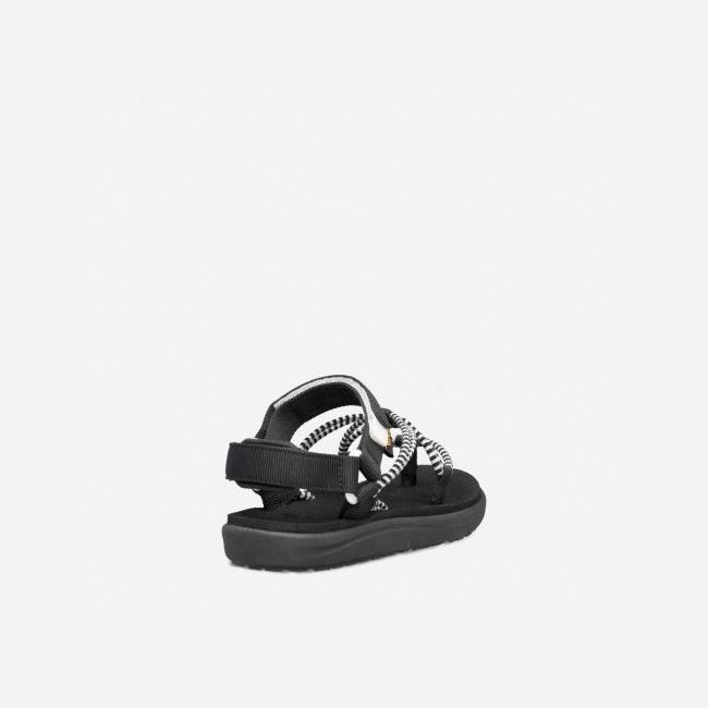 Black / White Teva Voya Infinity Kids' Sandals | 36SF2ZS