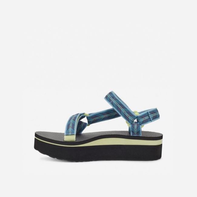 Blue Teva Flatform Universal Women's Flatforms | K0NBOJW