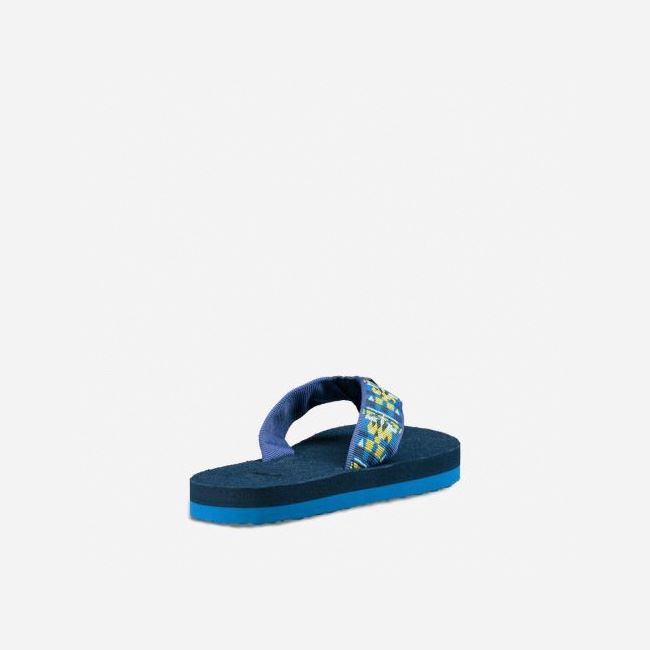 Blue Teva Mush II Kids' Flip Flops | QTIYIGX