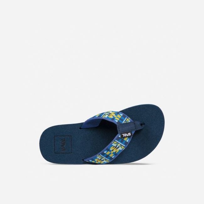 Blue Teva Mush II Kids' Flip Flops | QTIYIGX