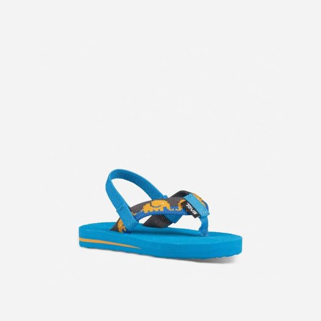 Blue Teva Mush II Kids' Flip Flops | RWYSLNY