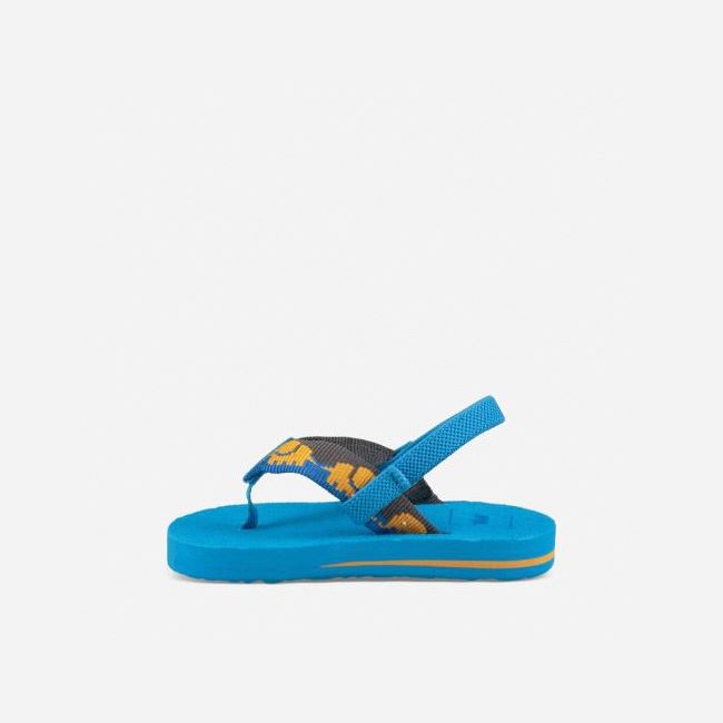 Blue Teva Mush II Kids' Flip Flops | RWYSLNY