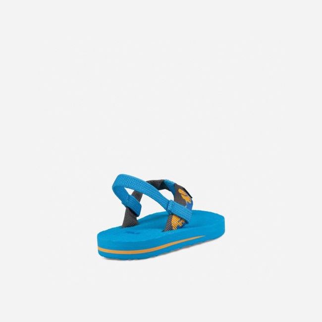 Blue Teva Mush II Kids' Flip Flops | RWYSLNY