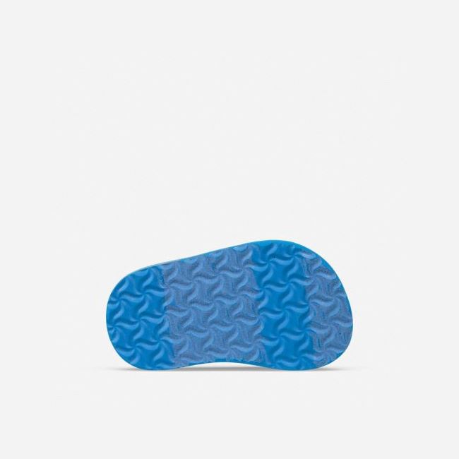 Blue Teva Mush II Kids' Flip Flops | RWYSLNY