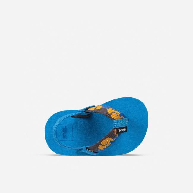 Blue Teva Mush II Kids' Flip Flops | RWYSLNY