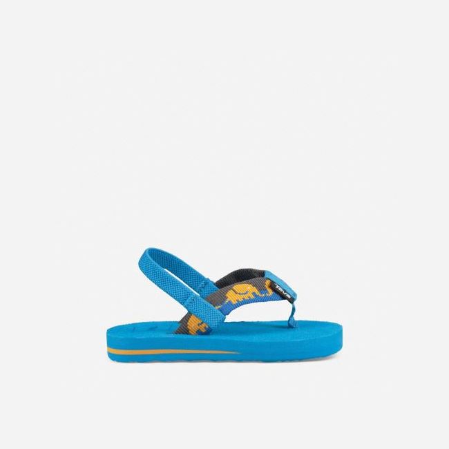 Blue Teva Mush II Kids\' Flip Flops | RWYSLNY