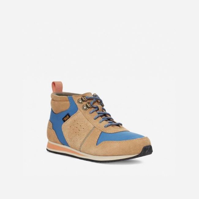 Brown / Blue Teva Highside '84 Mid Men's Boots | 8SWAJE9