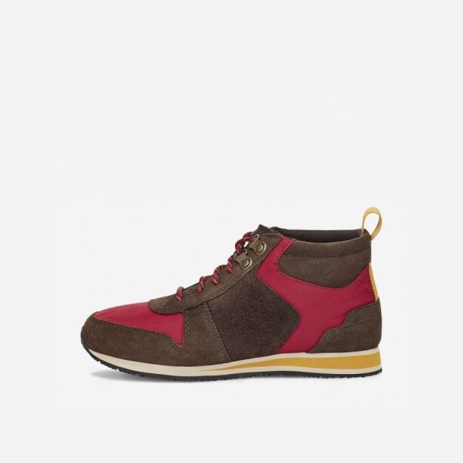 Brown / Red Teva Highside '84 Mid Men's Boots | 15LV1GI