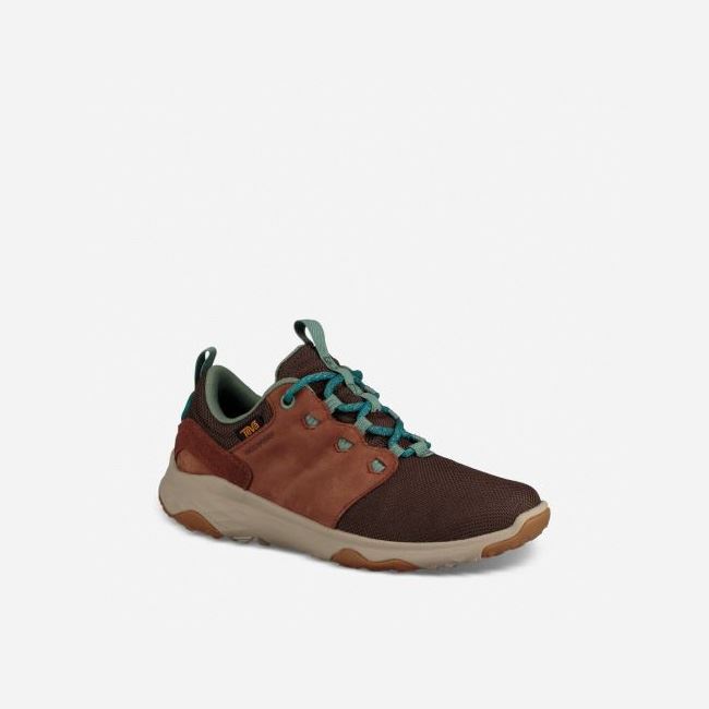 Brown Teva Arrowood Venture WP Women's Lace Ups | B2OVBLV