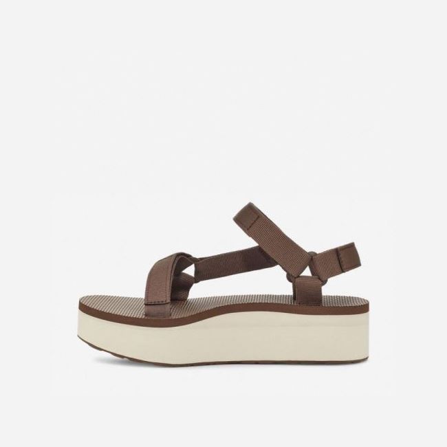 Brown Teva Flatform Universal Women's Sandals | YIQQ3NJ