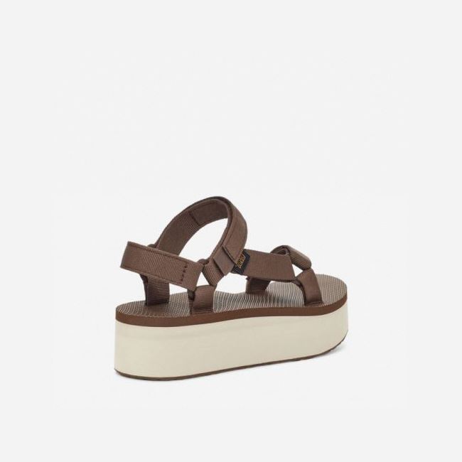 Brown Teva Flatform Universal Women's Sandals | YIQQ3NJ