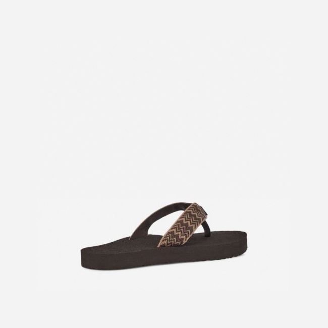 Brown Teva Mush II Women's Flip Flops | KFBW0EM