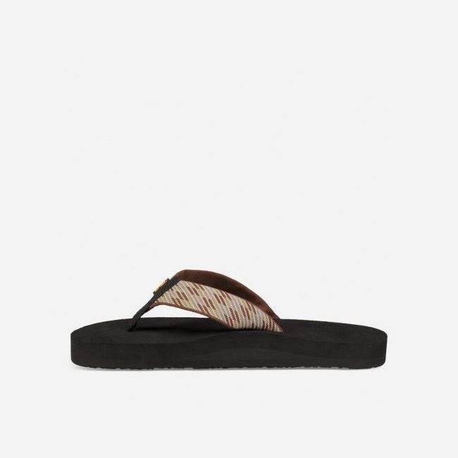 Brown Teva Original Mush Men's Flip Flops | 8AN4EXG