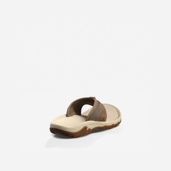 Brown Teva Pajaro Men's Flip Flops | FKYSP52