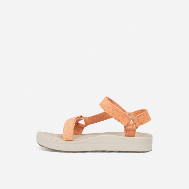 Cantaloupe Teva Midform Universal Star Women's Flatforms | QDPICYH