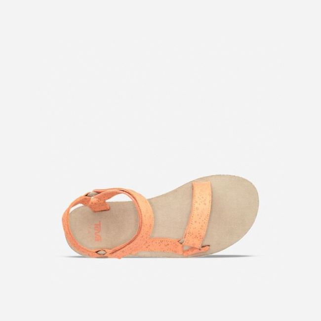 Cantaloupe Teva Midform Universal Star Women's Flatforms | QDPICYH