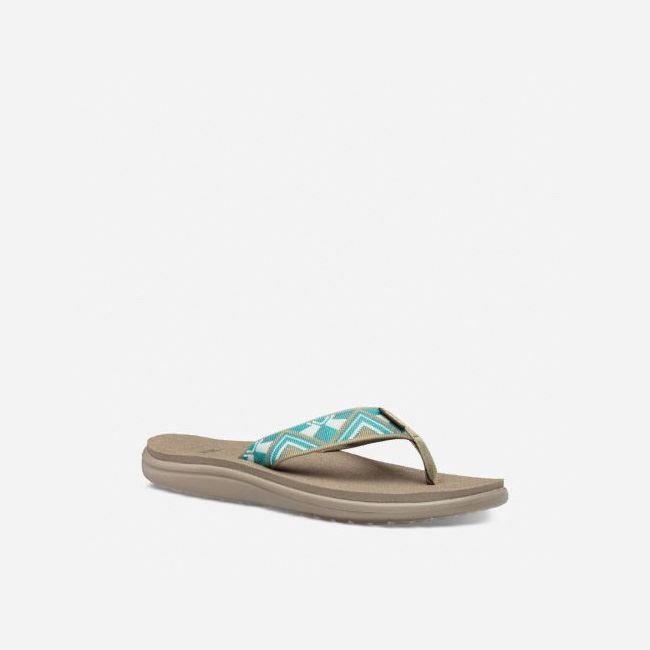 Cayambe Sea Foam Teva Voya Women's Flip Flops | CQ2DI3I