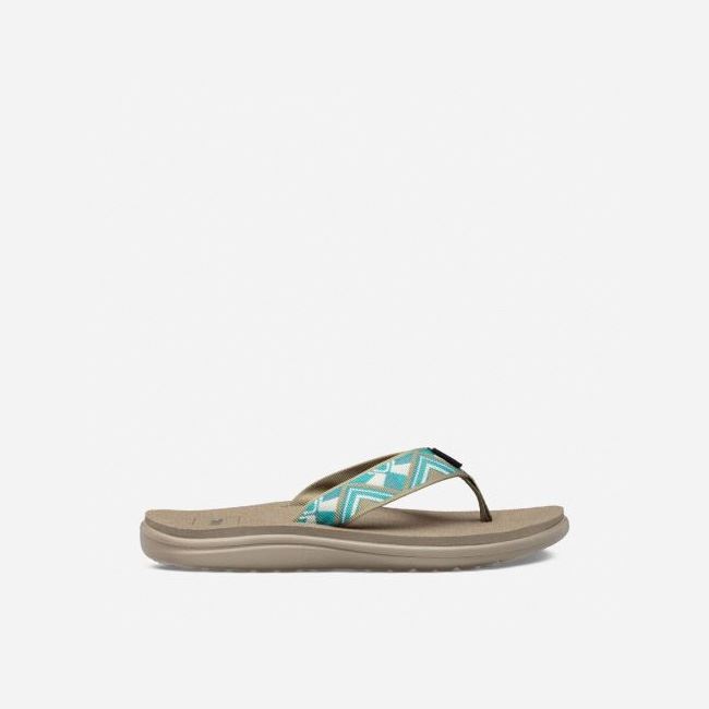 Cayambe Sea Foam Teva Voya Women\'s Flip Flops | CQ2DI3I