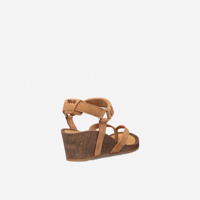 Chipmunk Teva Mahonia Wedge Thong Women's Sandals | 60BKRKS