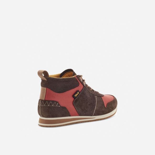 Chocolate Brown / Brown Teva Highside '84 Mid Women's Sneakers | LOEXXVB