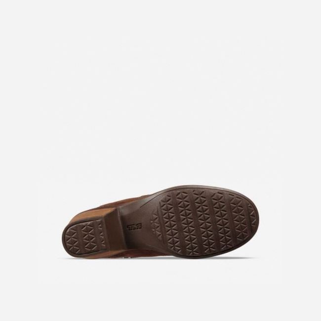 Chocolate Brown Teva Anaya Tall Waterproof Women's Shoes | YRVDGGM